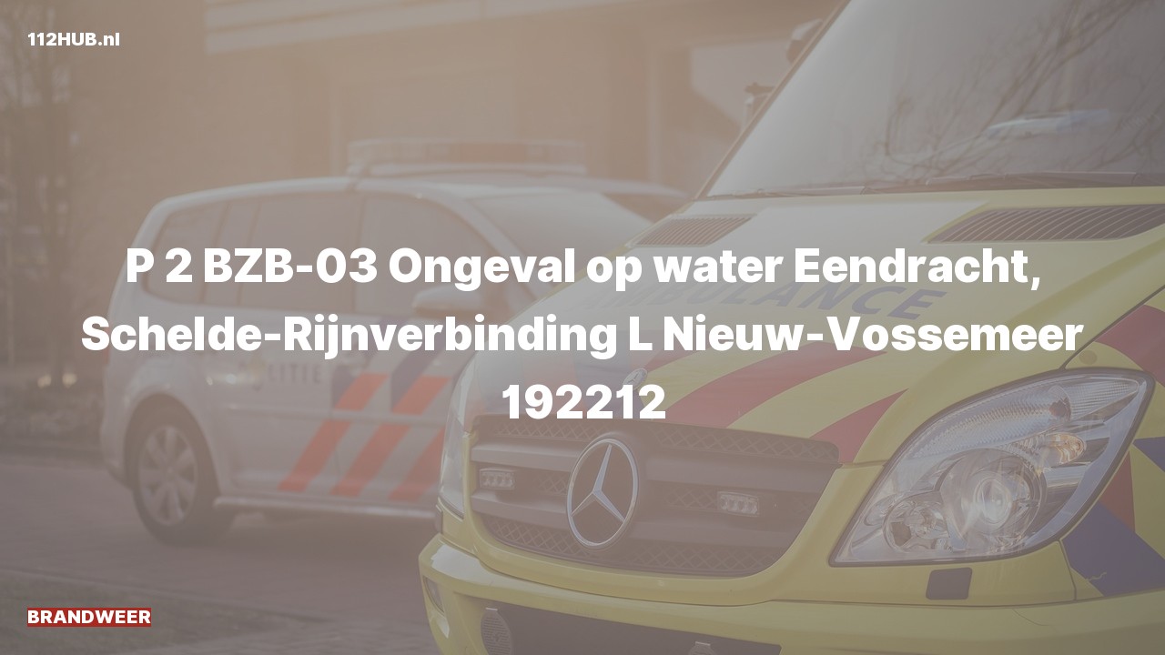 Deelafbeelding voor P2000-melding.