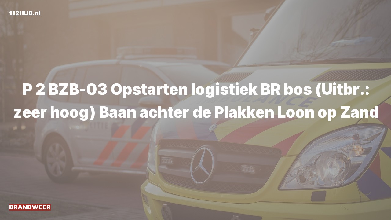 Deelafbeelding voor Brandweer met gepaste spoed naar de Baan achter de Plakken in Loon op Zand.
