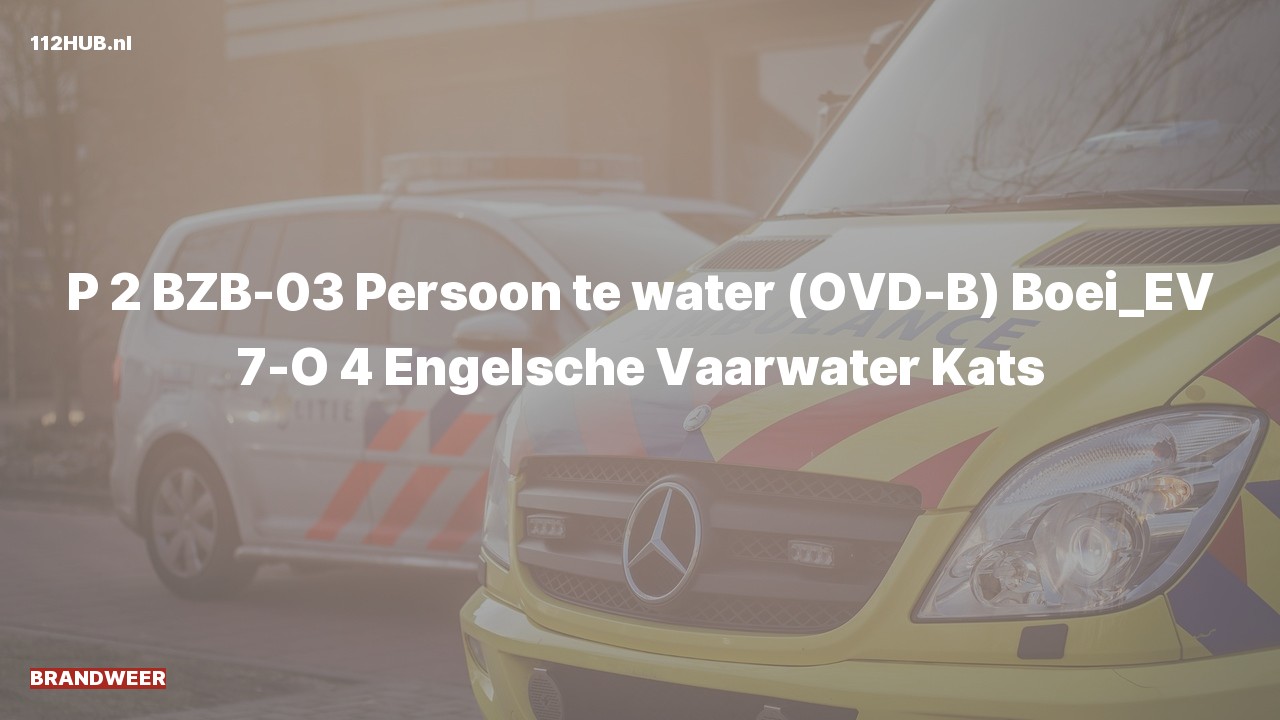 Deelafbeelding voor De brandweer is met gepaste spoed uitgerukt voor een persoon te water