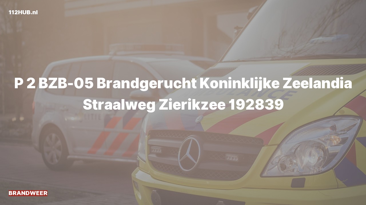 Deelafbeelding voor De brandweer is met gepaste spoed uitgerukt voor een brandgerucht naar de Straalweg in Zierikzee