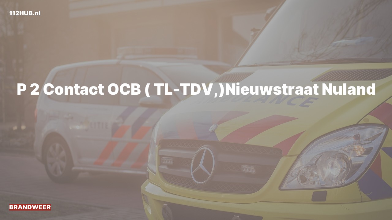 Deelafbeelding voor Brandweer met gepaste spoed naar de Nieuwstraat in Nuland.