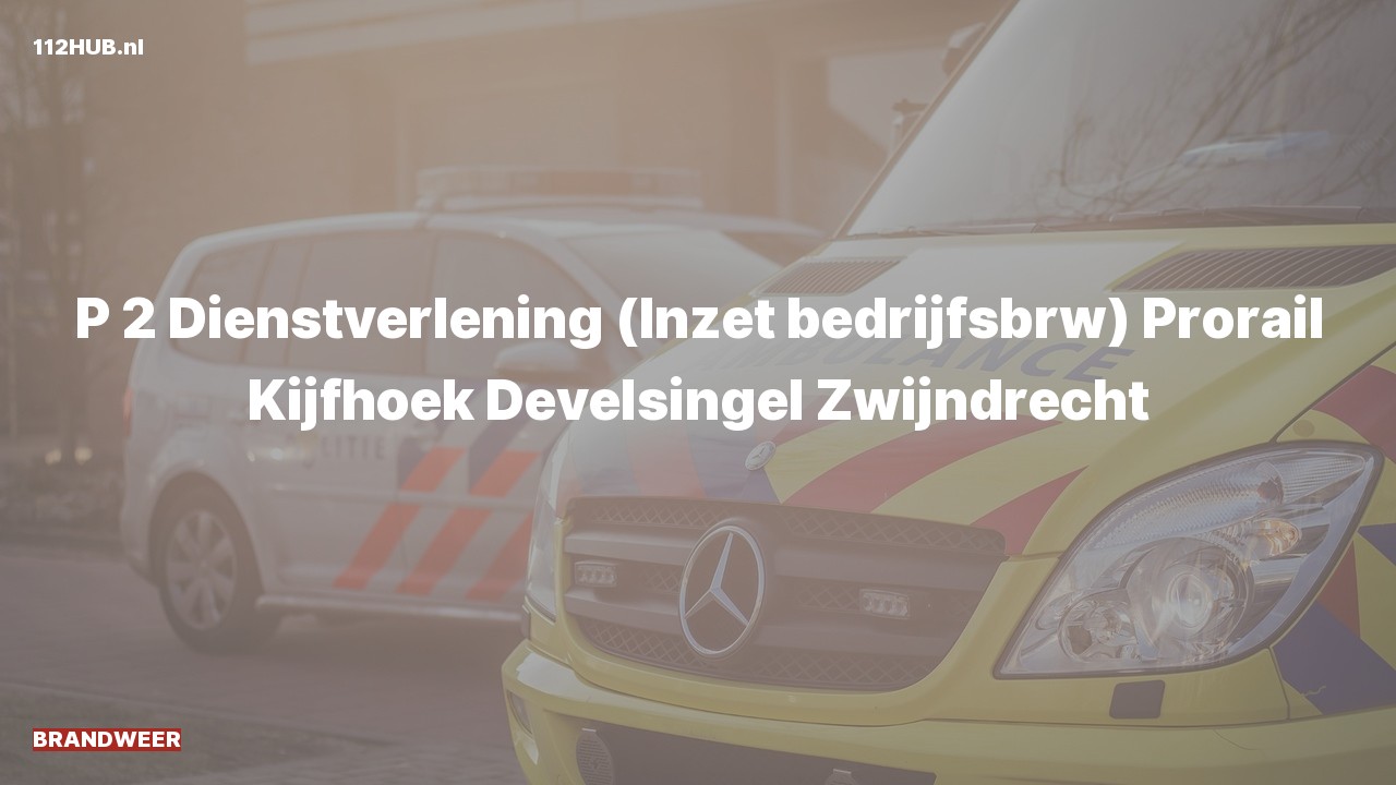 Deelafbeelding voor De brandweer is met gepaste spoed uitgerukt naar de Develsingel in Zwijndrecht