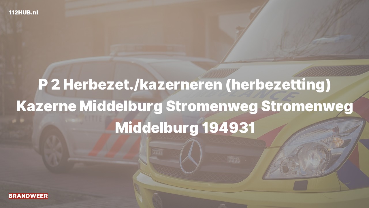 Deelafbeelding voor Brandweer met gepaste spoed naar de Stromenweg in Middelburg.
