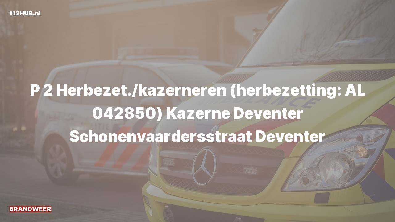 Deelafbeelding voor Brandweer met gepaste spoed naar de Schonenvaardersstraat in Deventer.