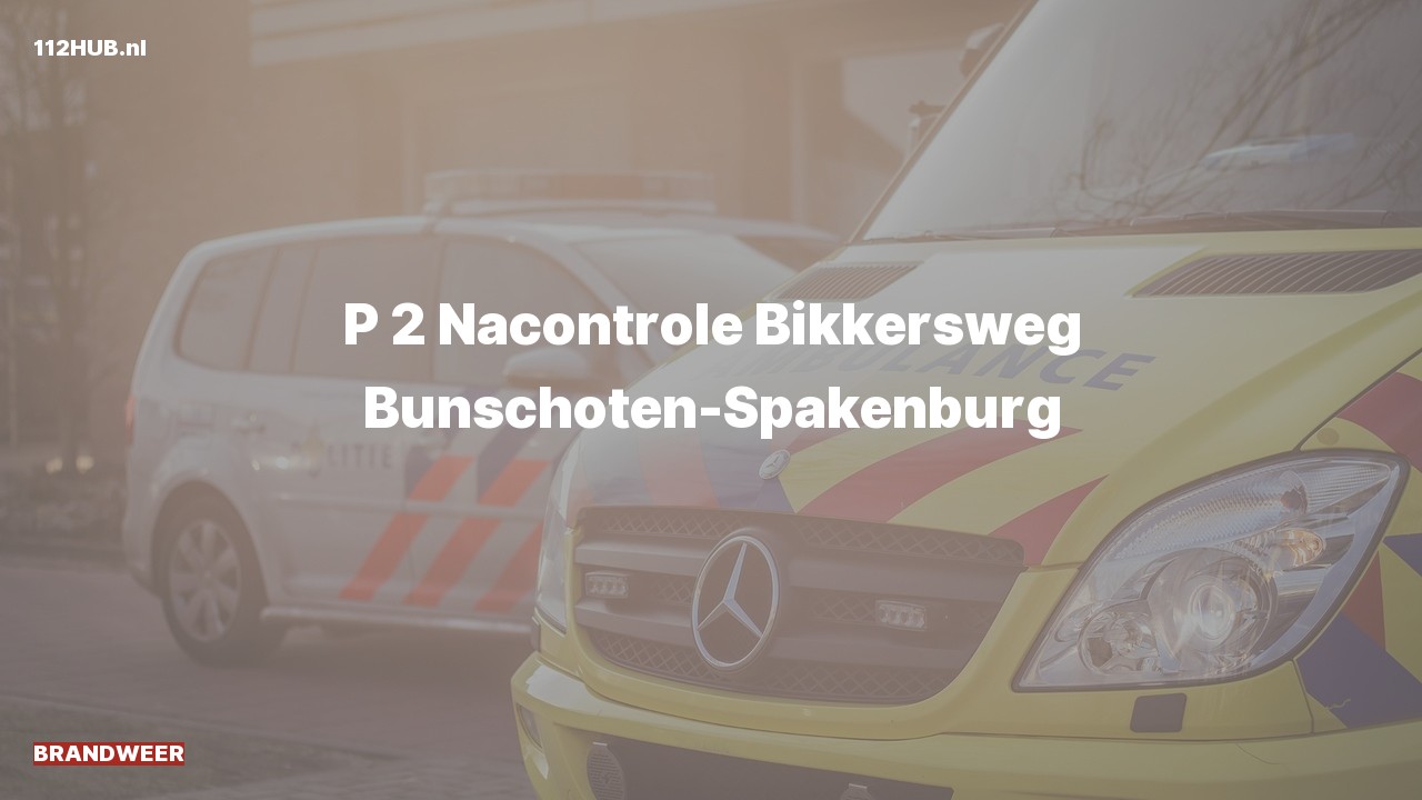 Deelafbeelding voor P2000-melding.