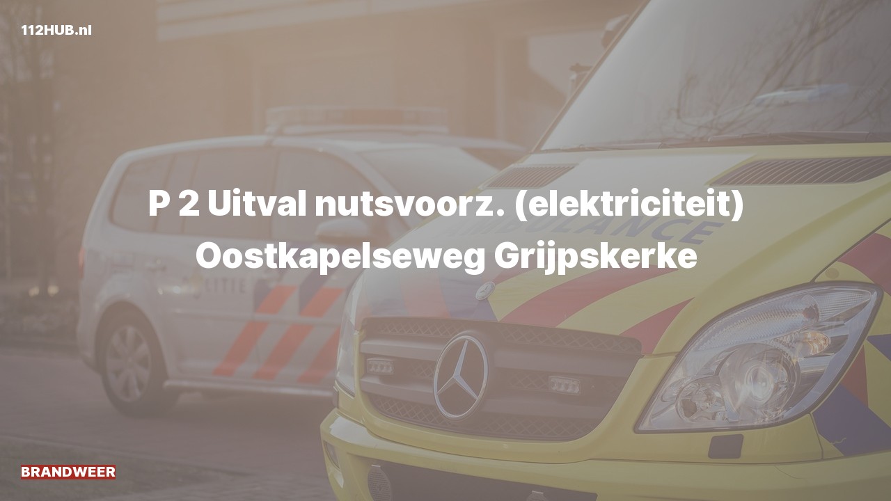 Deelafbeelding voor De brandweer is met gepaste spoed uitgerukt naar de Oostkapelseweg in Grijpskerke