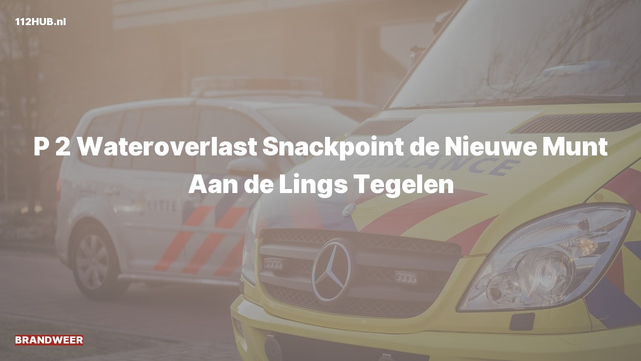 Deelafbeelding voor De brandweer is met gepaste spoed uitgerukt naar de Aan de Lings in Tegelen