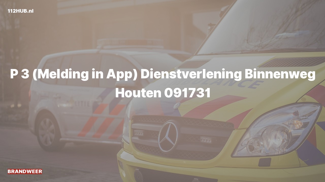 Deelafbeelding voor Brandweer naar de Binnenweg in Houten.