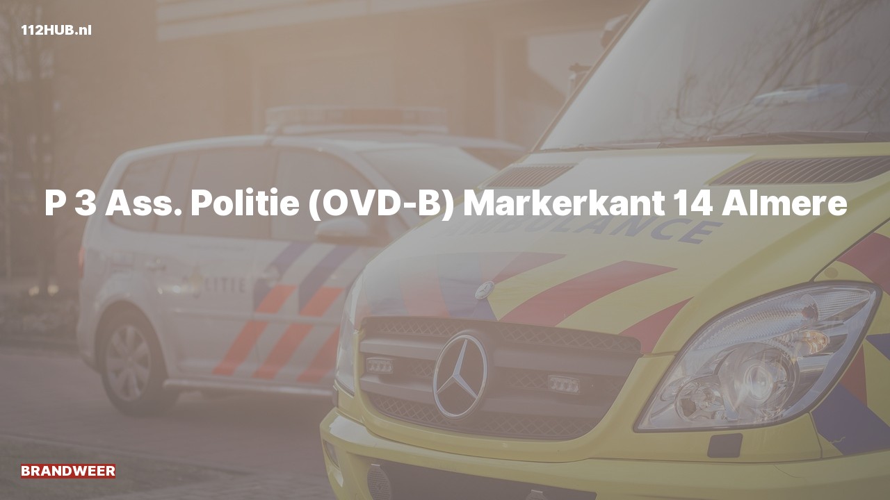Deelafbeelding voor P2000-melding.