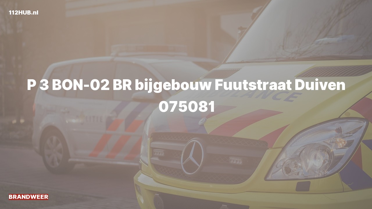 Deelafbeelding voor Brandweer naar de Fuutstraat in Duiven.