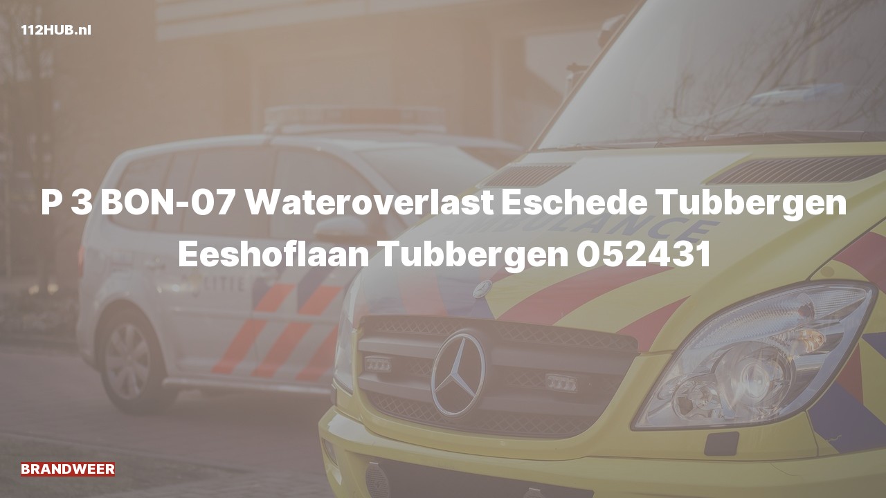 Deelafbeelding voor Brandweer naar de Eeshoflaan in Tubbergen.