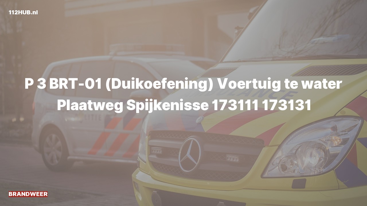 Deelafbeelding voor Brandweer oefening naar de Plaatweg in Spijkenisse.