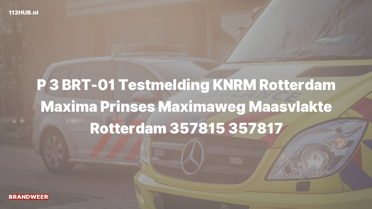 Deelafbeelding voor P2000-melding.