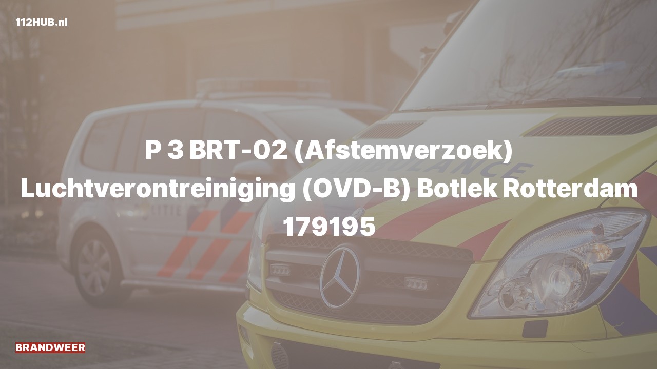 Deelafbeelding voor De brandweer is uitgerukt