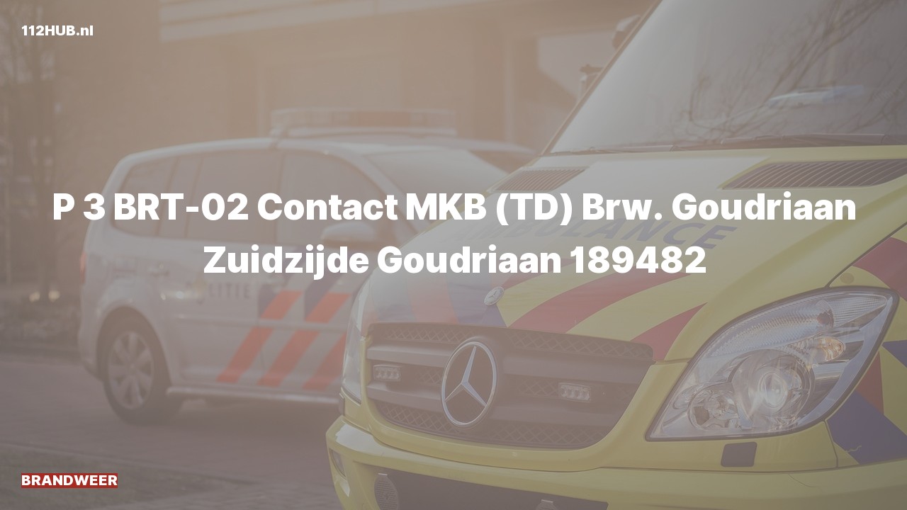 Deelafbeelding voor De brandweer is uitgerukt voor contact met de meldkamer naar de Zuidzijde in Goudriaan