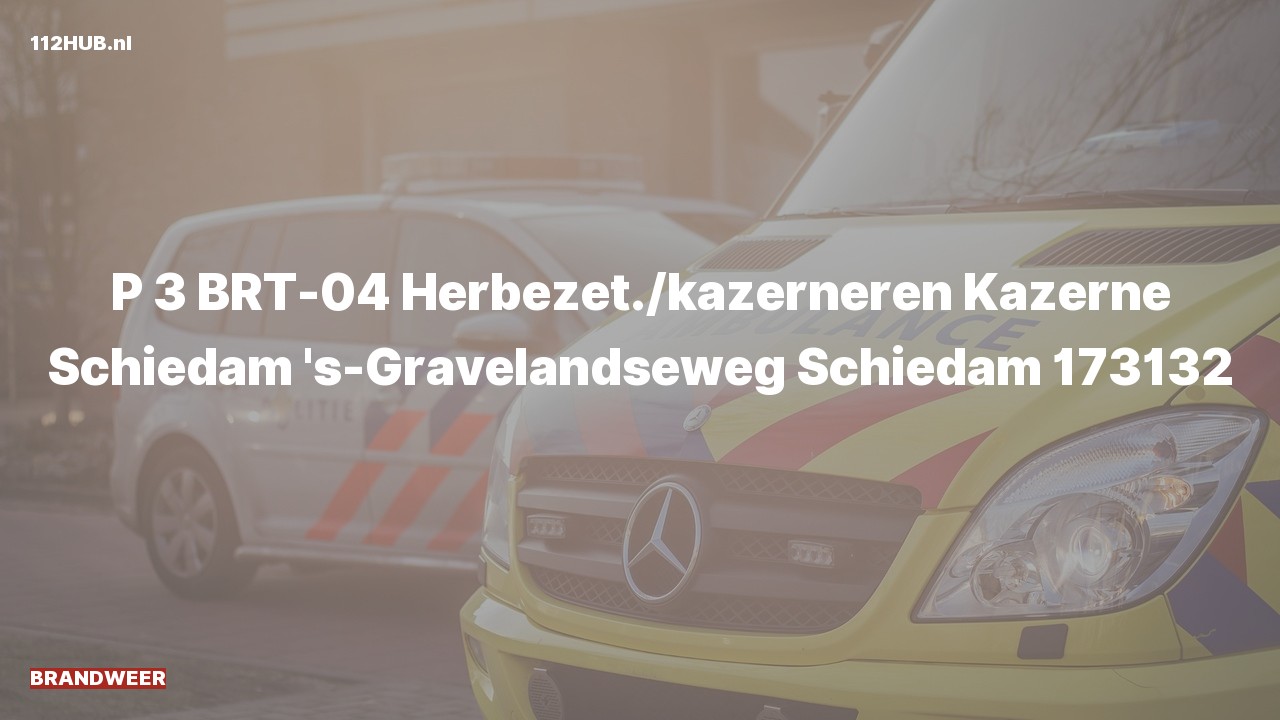 Deelafbeelding voor Brandweer naar de 's-Gravelandseweg in Schiedam.