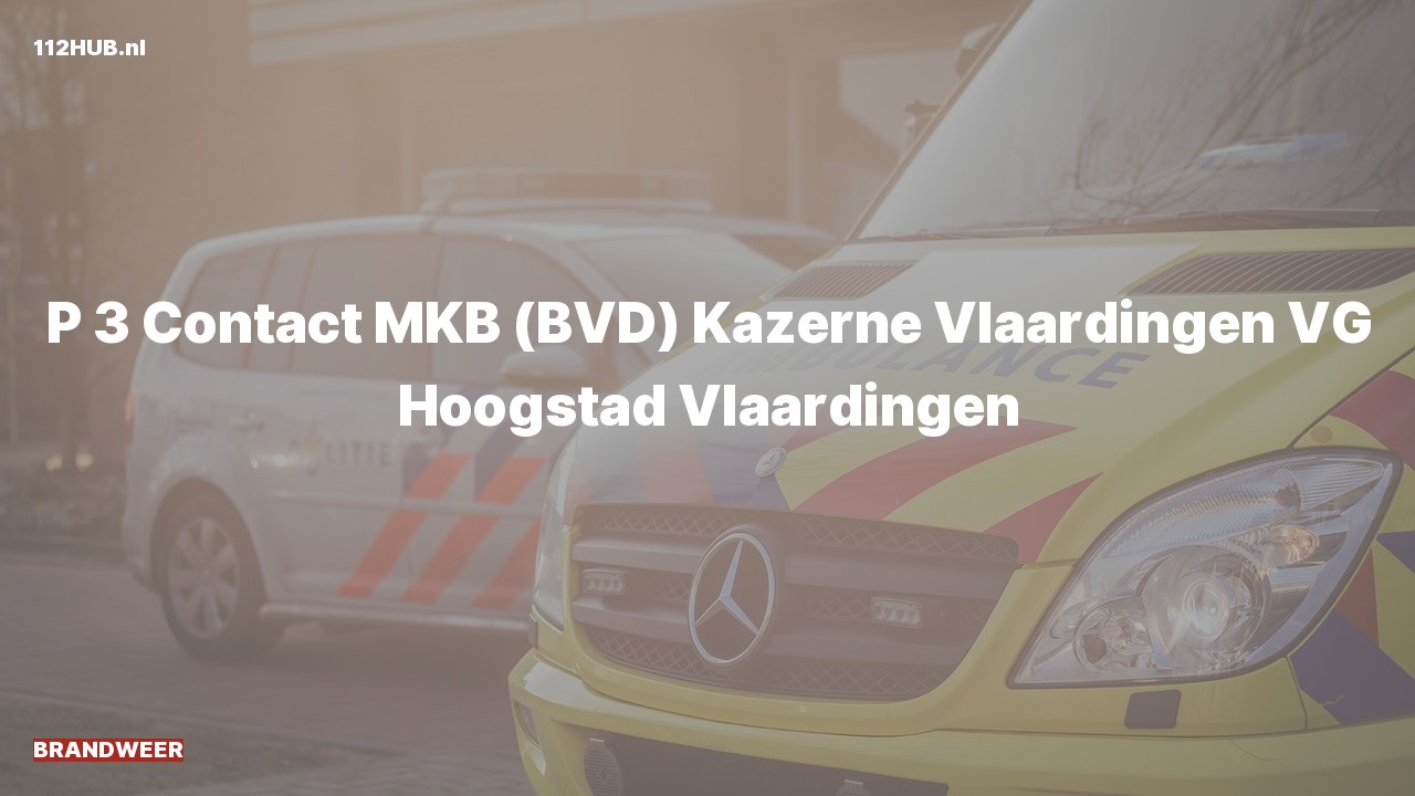 Deelafbeelding voor Brandweer contact meldkamer naar de Hoogstad in Vlaardingen.