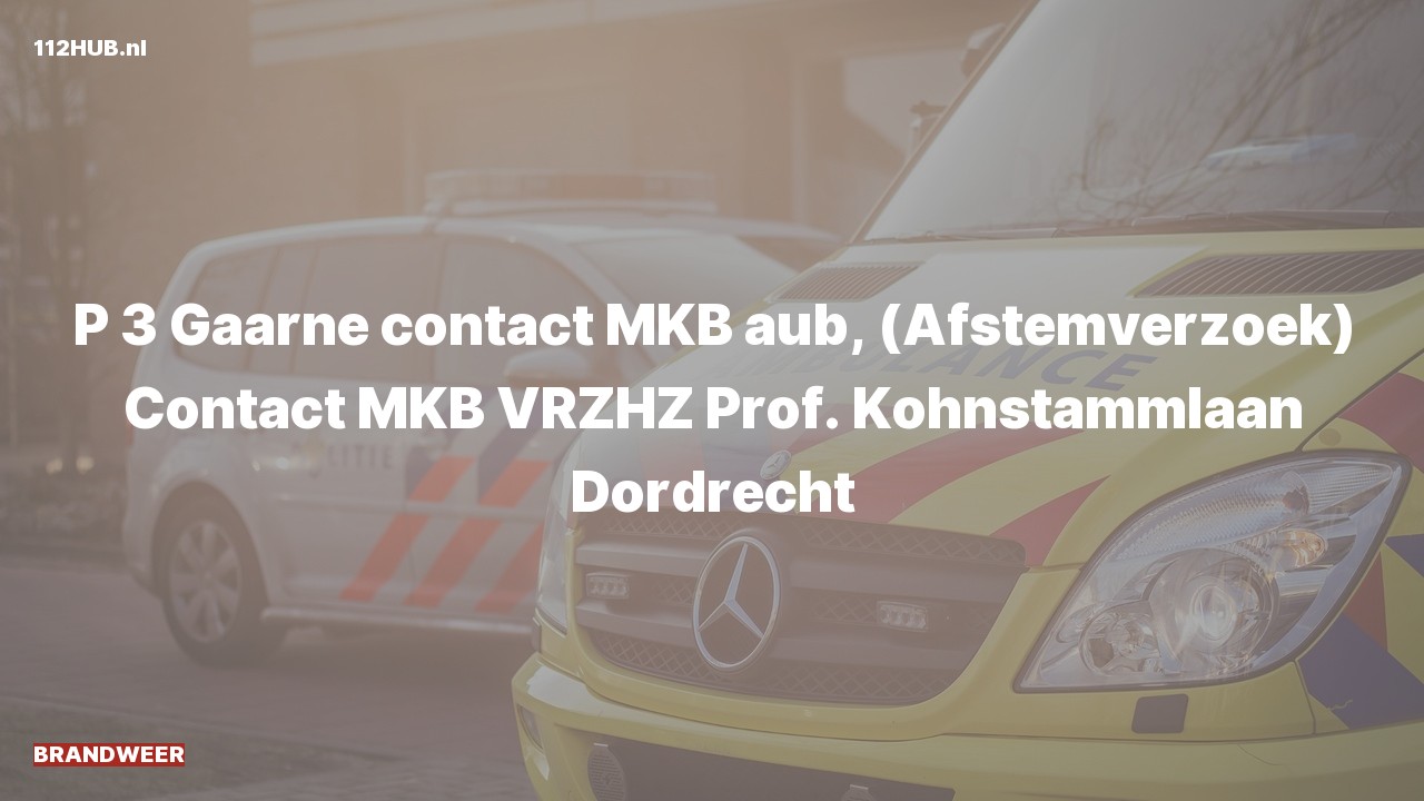 Deelafbeelding voor De brandweer is uitgerukt voor contact met de meldkamer