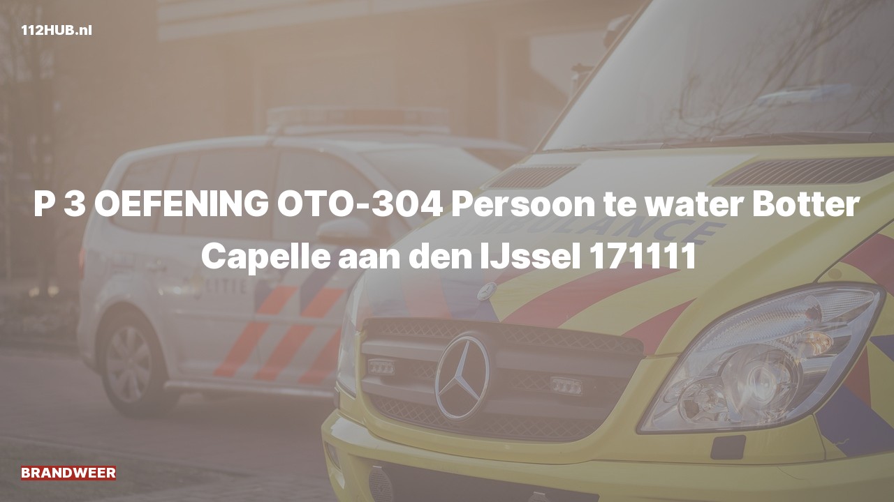 Deelafbeelding voor Brandweer (oefening) oefening naar de Botter in Capelle aan den IJssel.