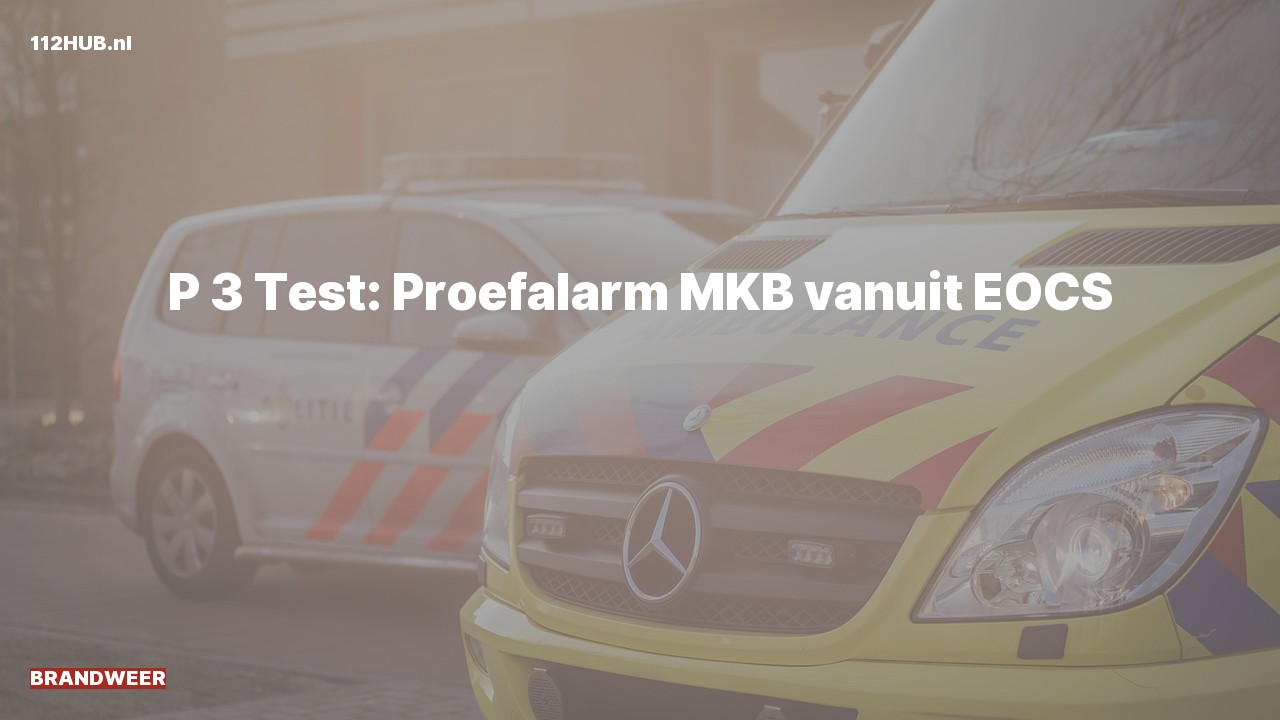Deelafbeelding voor P2000-melding.