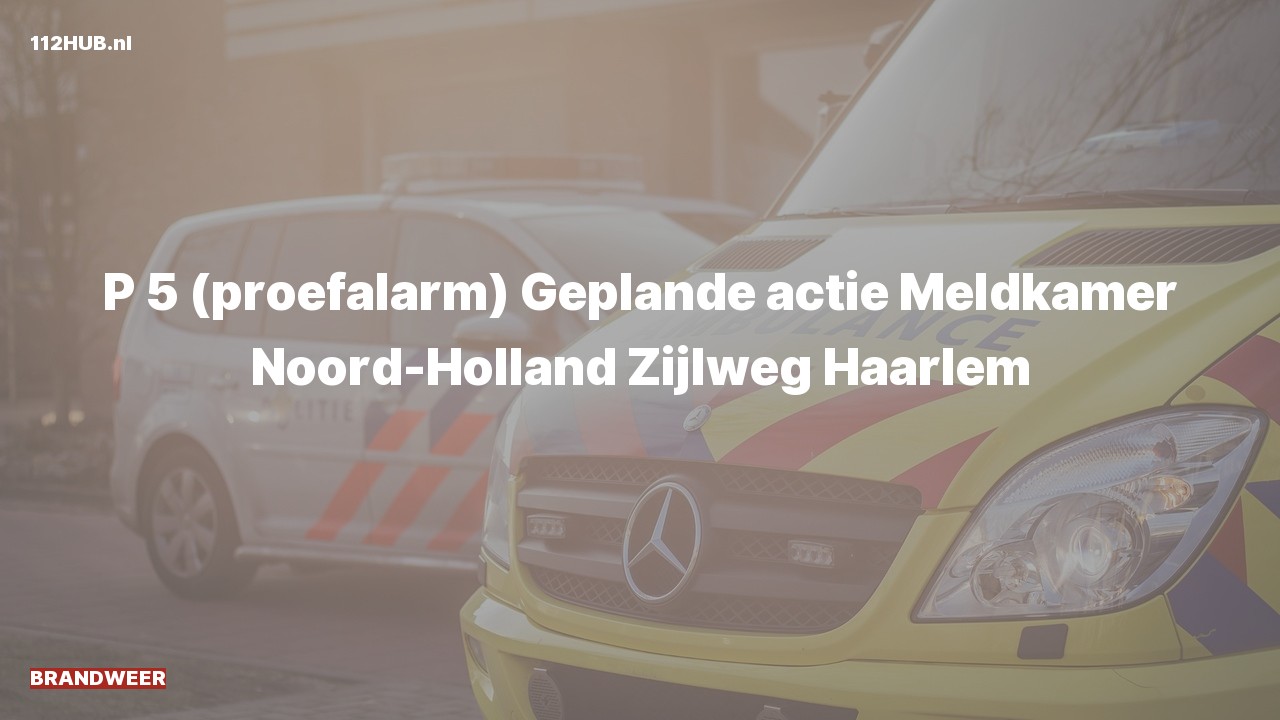 Deelafbeelding voor Brandweer (proefalarm) naar de Zijlweg in Haarlem.
