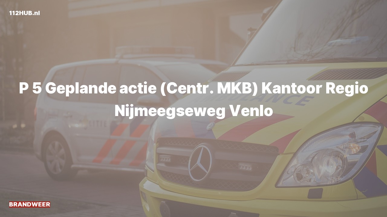 Deelafbeelding voor Brandweer naar de Nijmeegseweg in Venlo.