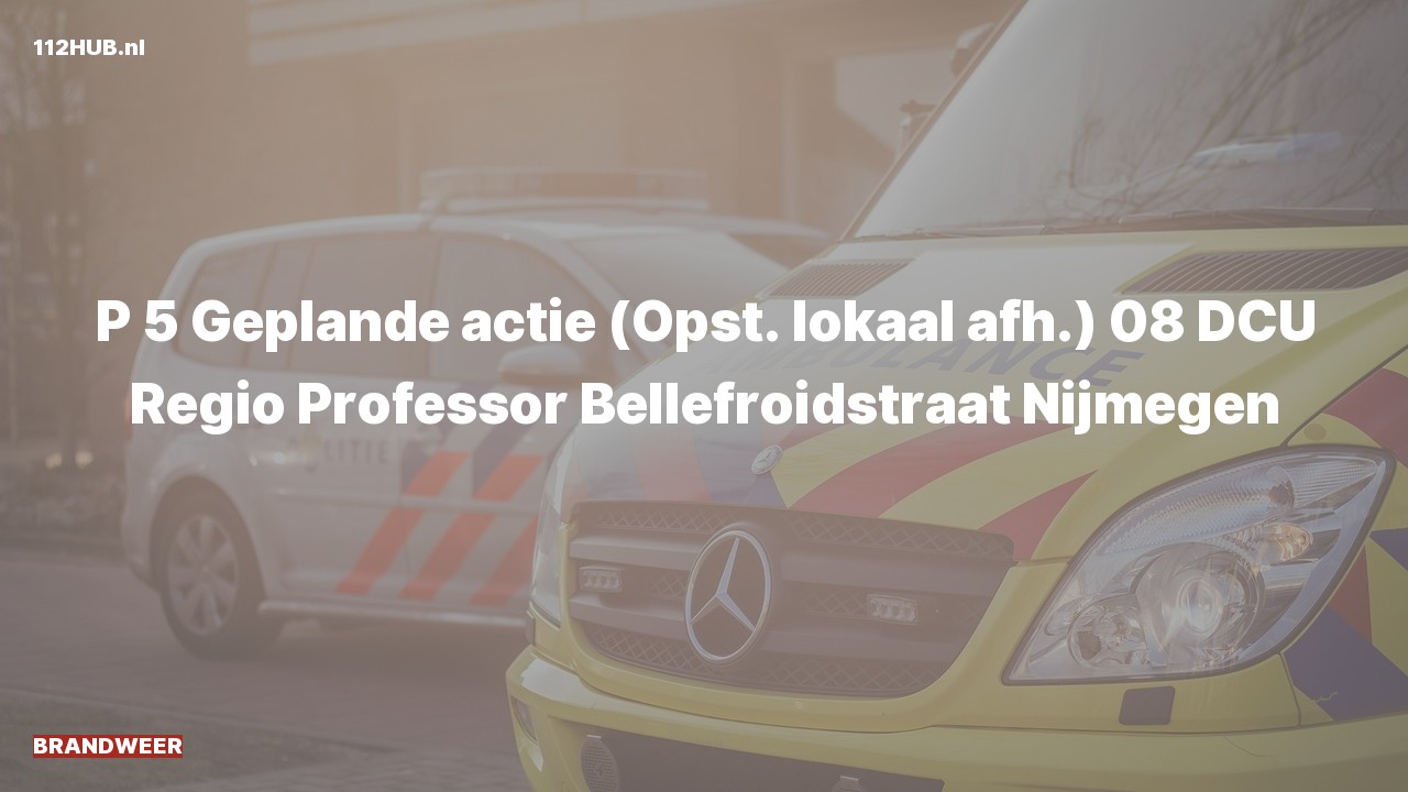 Deelafbeelding voor P2000-melding.