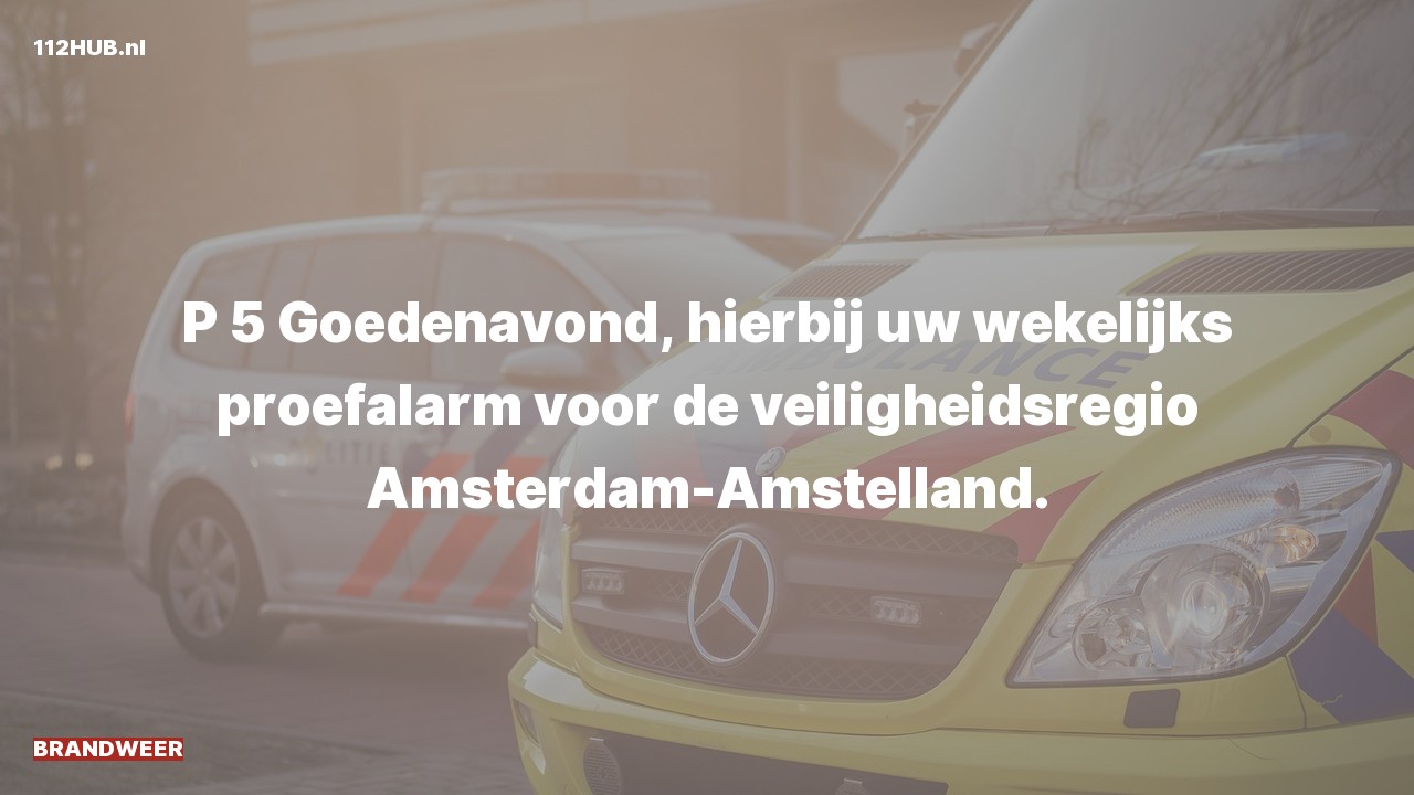 Deelafbeelding voor Brandweer (proefalarm).