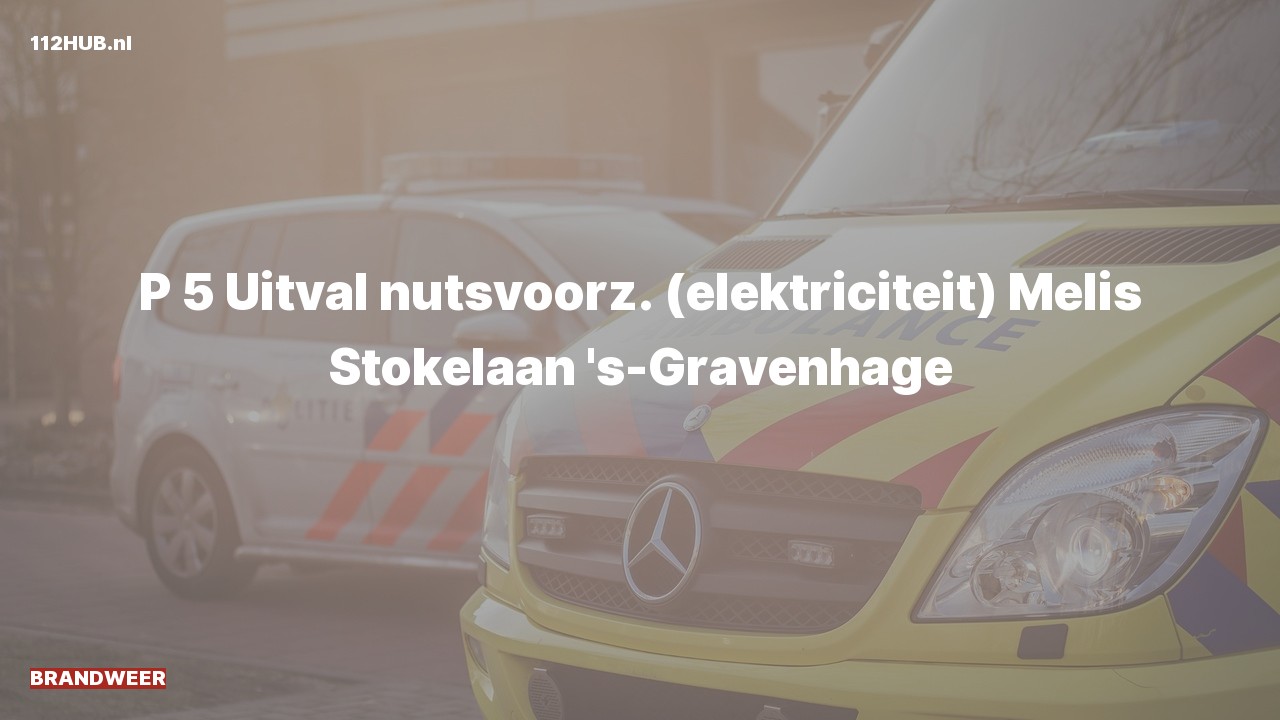 Deelafbeelding voor Brandweer naar de Melis Stokelaan in 's-Gravenhage.