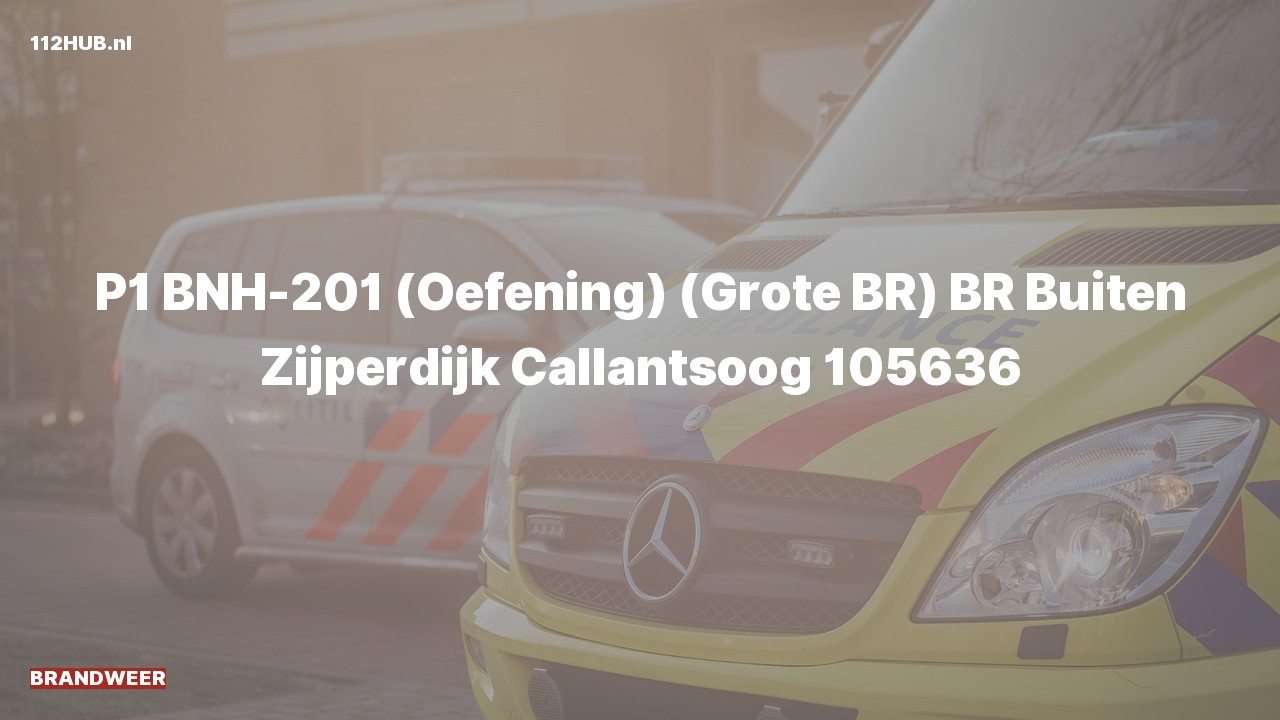 Deelafbeelding voor De brandweer is met spoed uitgerukt (oefening) voor een brand naar de Zijperdijk in Callantsoog