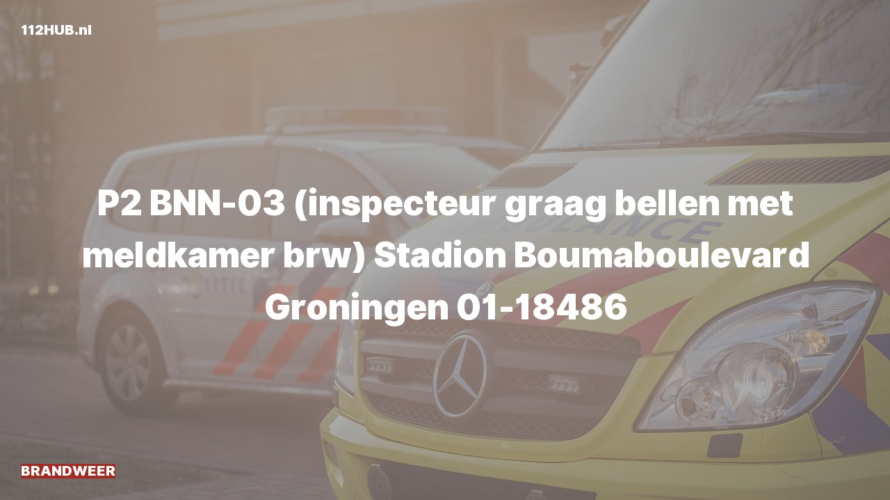 Deelafbeelding voor P2000-melding.