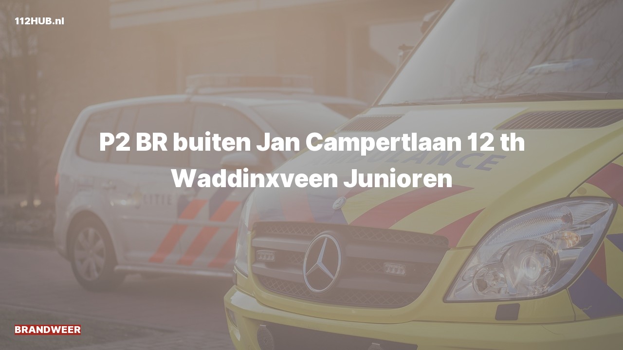 Deelafbeelding voor Brandweer met gepaste spoed naar de Jan Campertlaan in Waddinxveen.