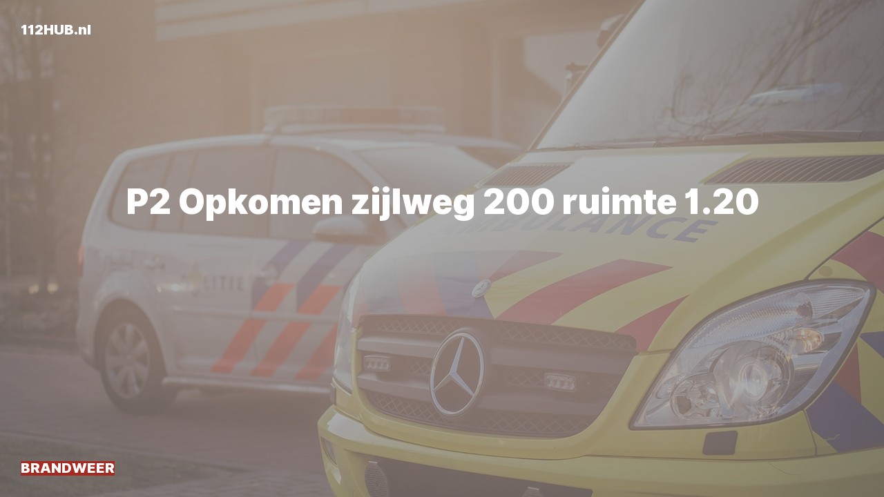 Deelafbeelding voor P2000-melding.