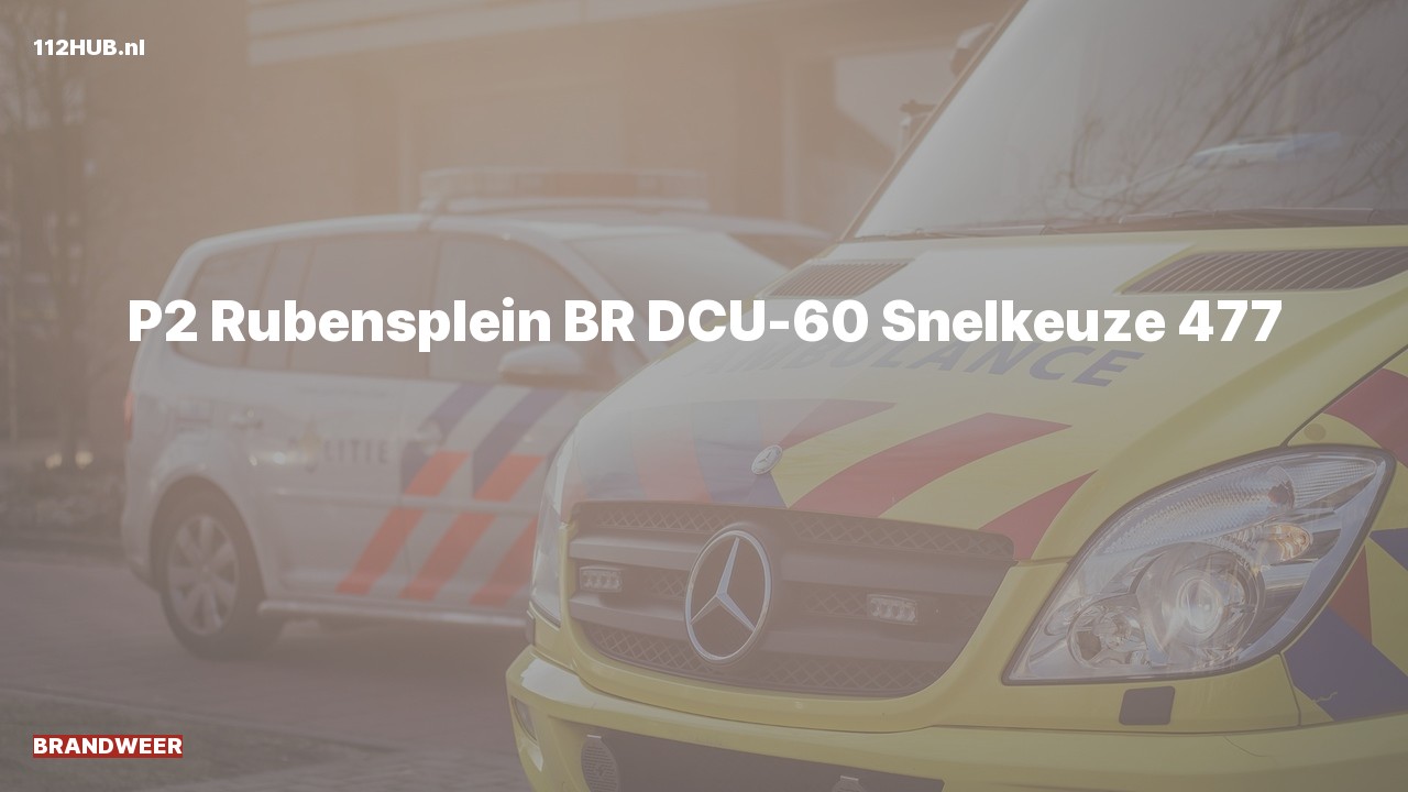 Deelafbeelding voor P2000-melding.
