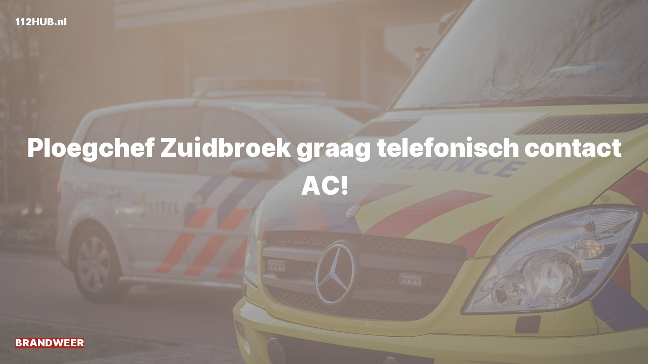 Deelafbeelding voor P2000-melding.