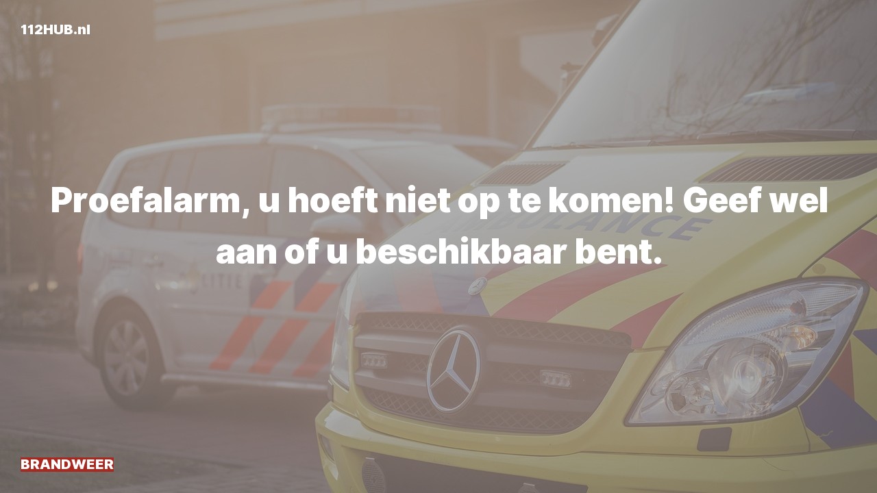 Deelafbeelding voor De brandweer is uitgerukt (proefalarm)