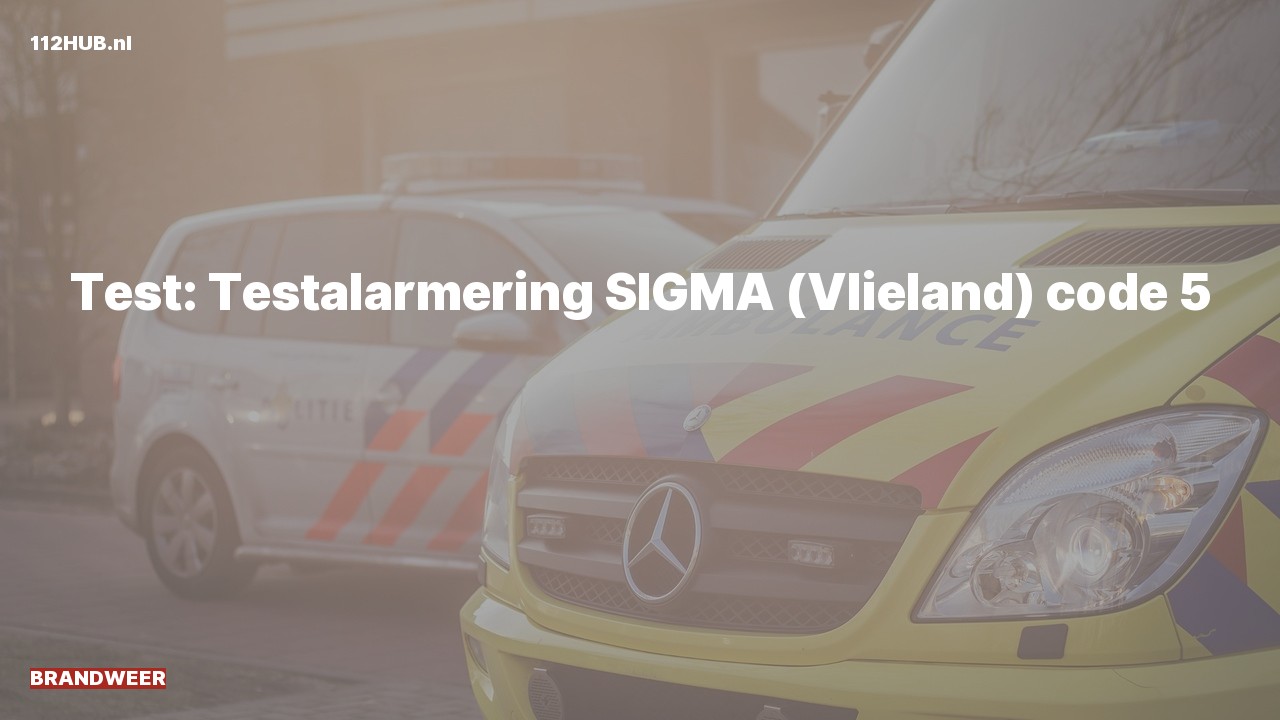 Deelafbeelding voor P2000-melding.