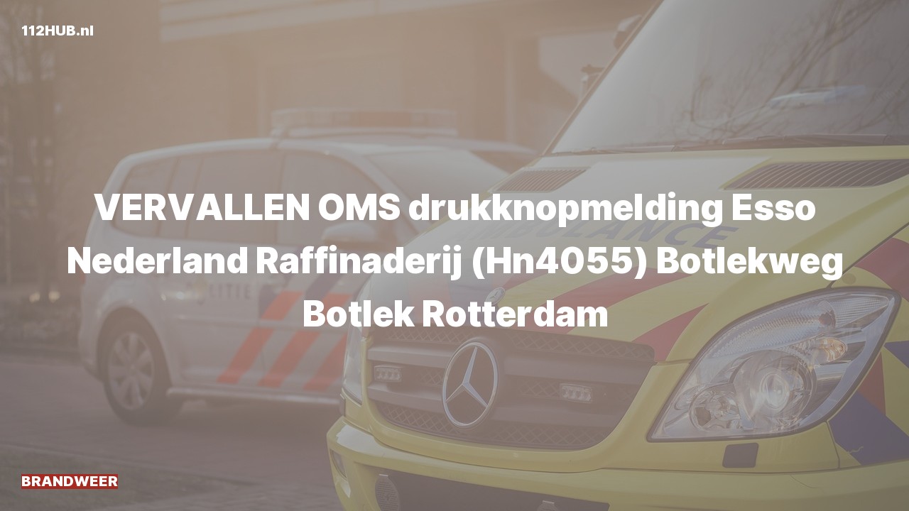 Deelafbeelding voor Brandweer naar de Botlekweg in Botlek Rotterdam.