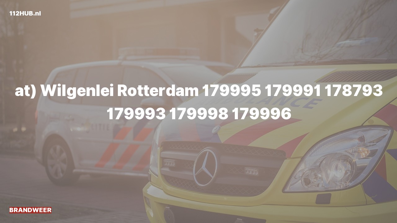 Deelafbeelding voor Brandweer naar de Wilgenlei in Rotterdam.
