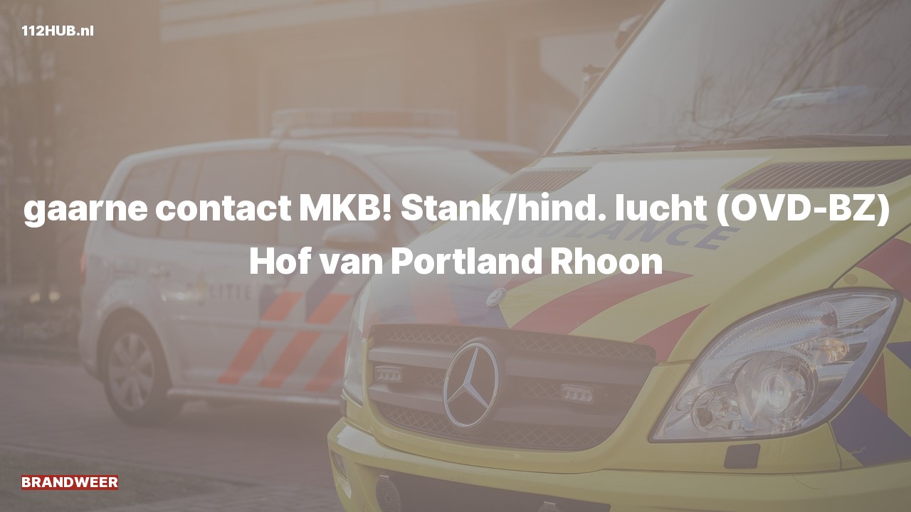 Deelafbeelding voor De brandweer is uitgerukt voor stank of gaslucht