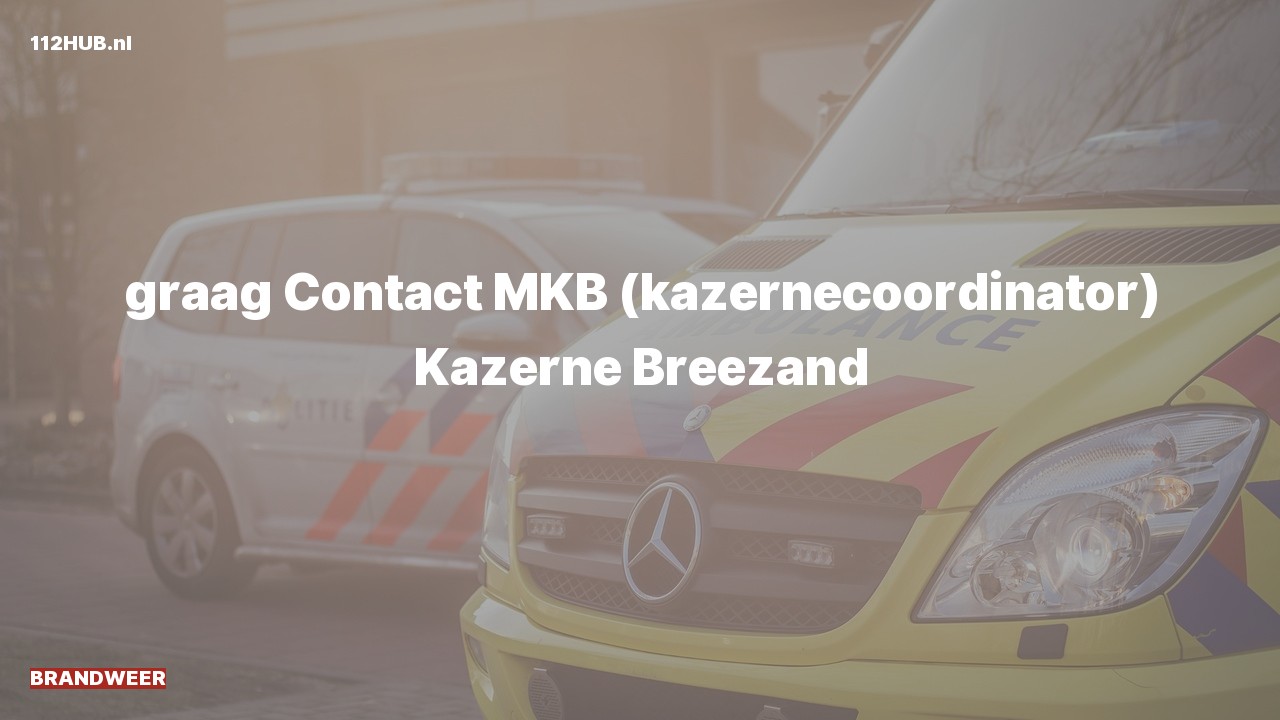 Deelafbeelding voor Brandweer contact meldkamer.