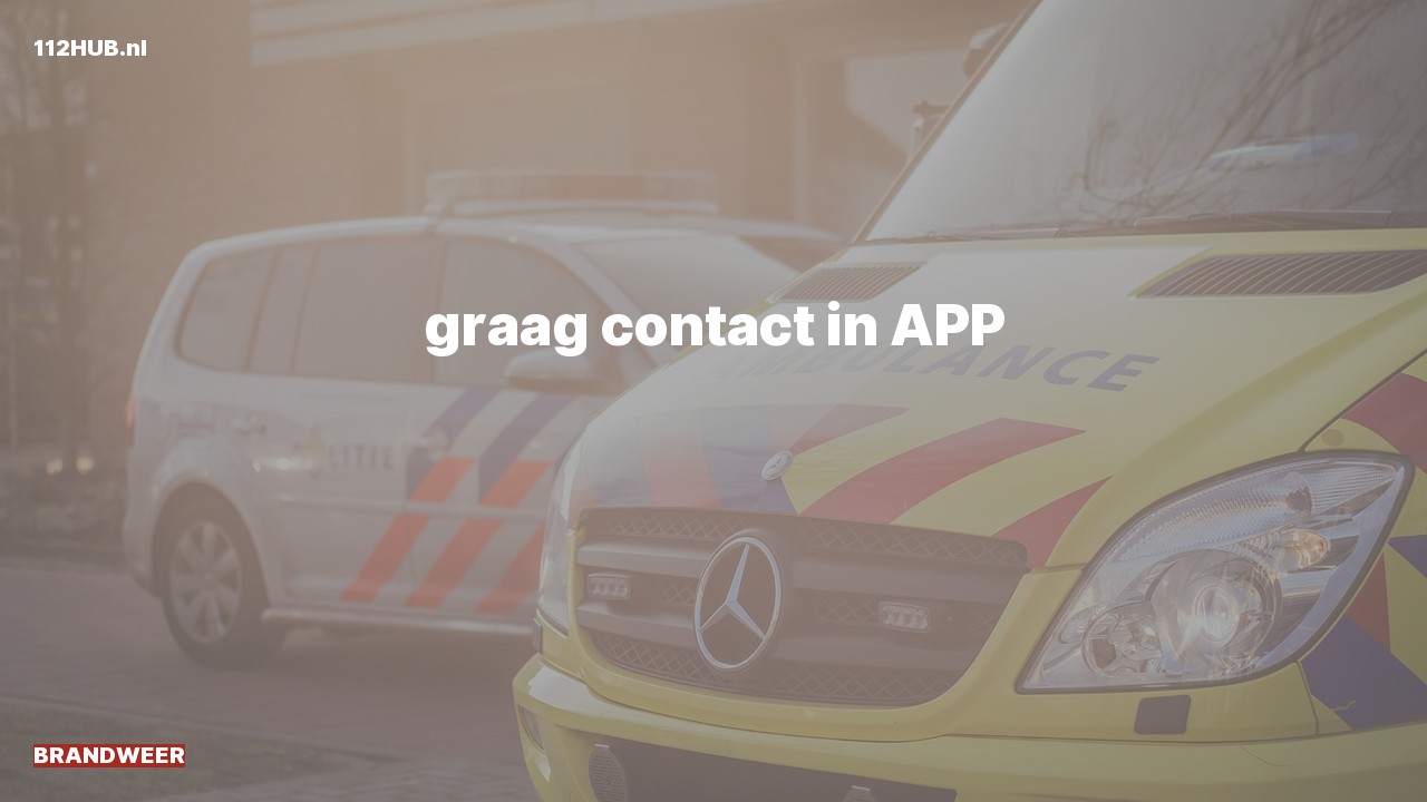 Deelafbeelding voor Brandweer graag contact.