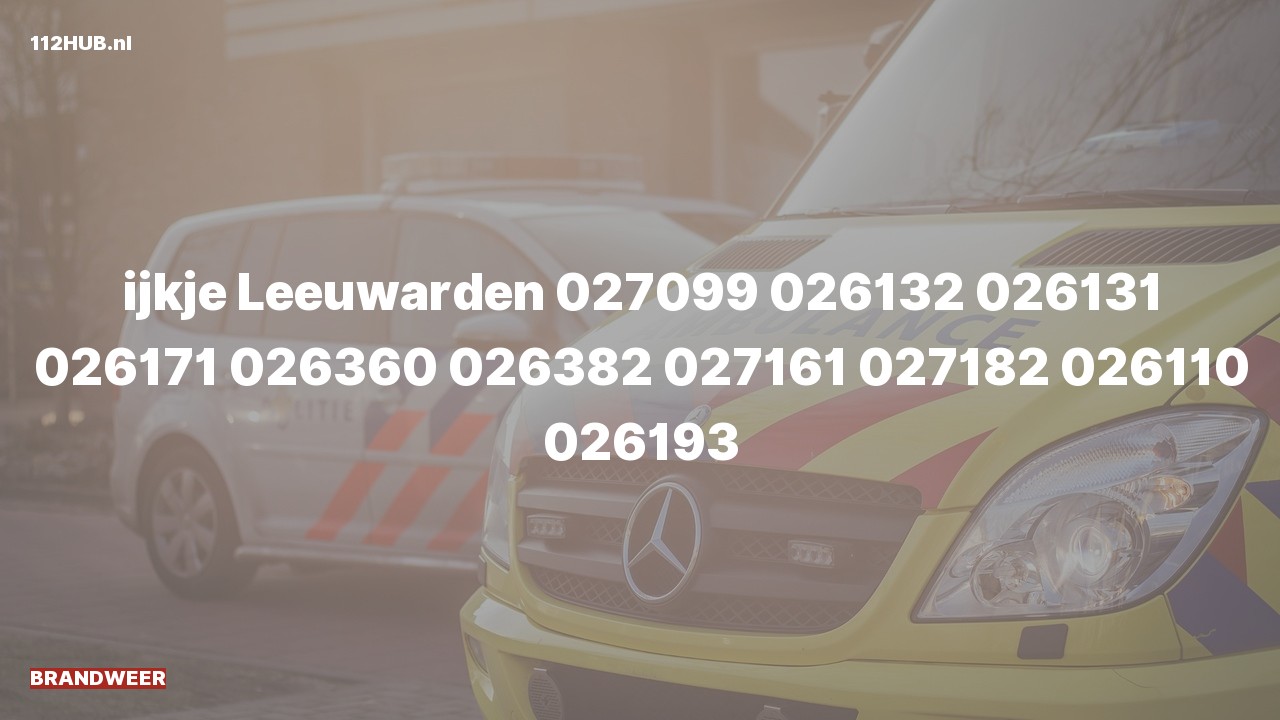 Deelafbeelding voor De brandweer is uitgerukt