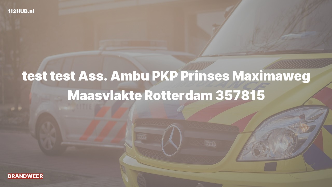 Deelafbeelding voor P2000-melding voor ambulance-assistentie.