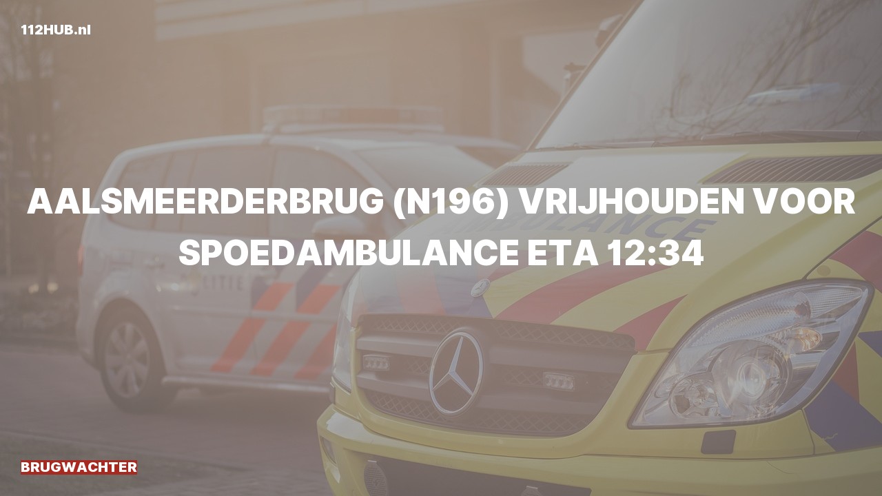 Deelafbeelding voor Brugwachter spoed ambulance.