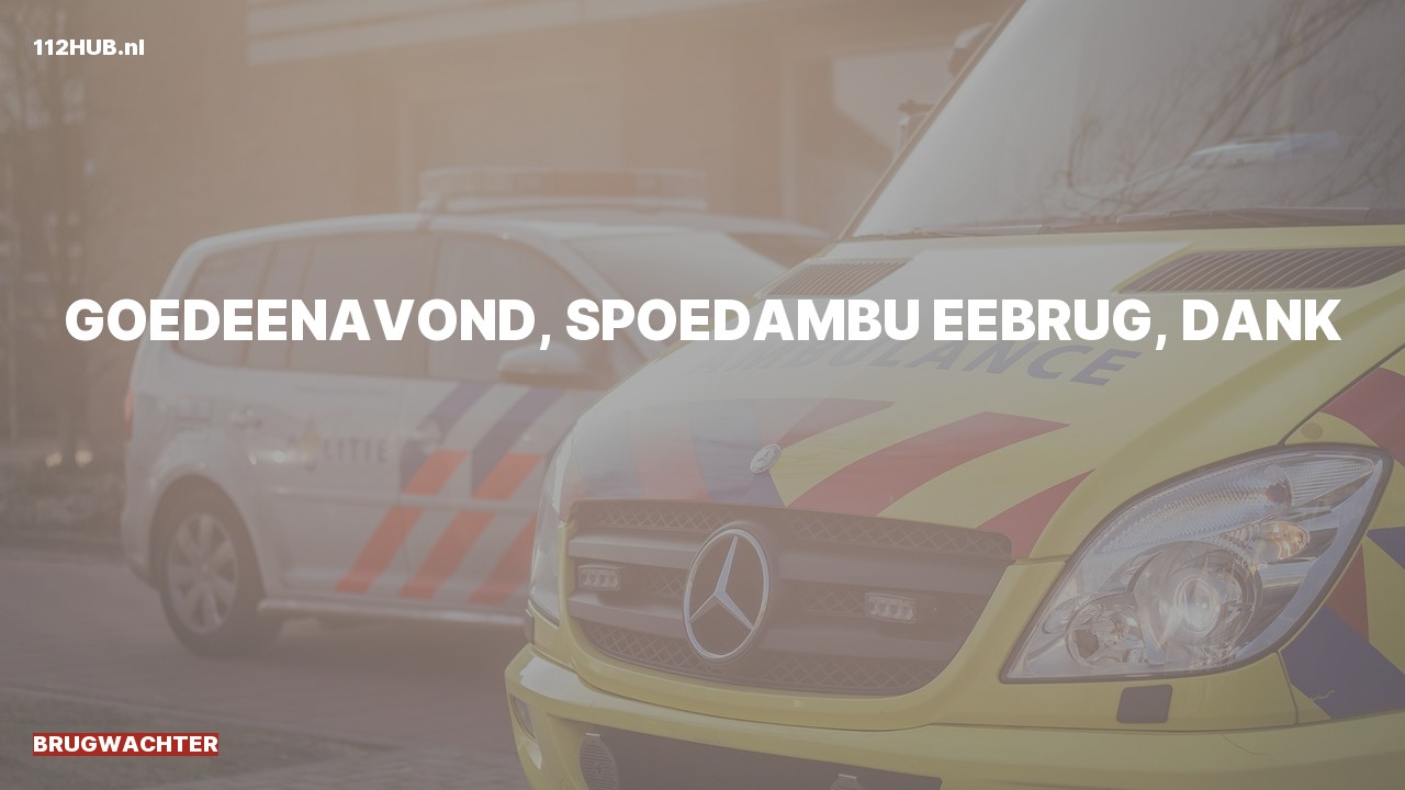 Deelafbeelding voor De brugwachter is uitgerukt voor een spoedambulance