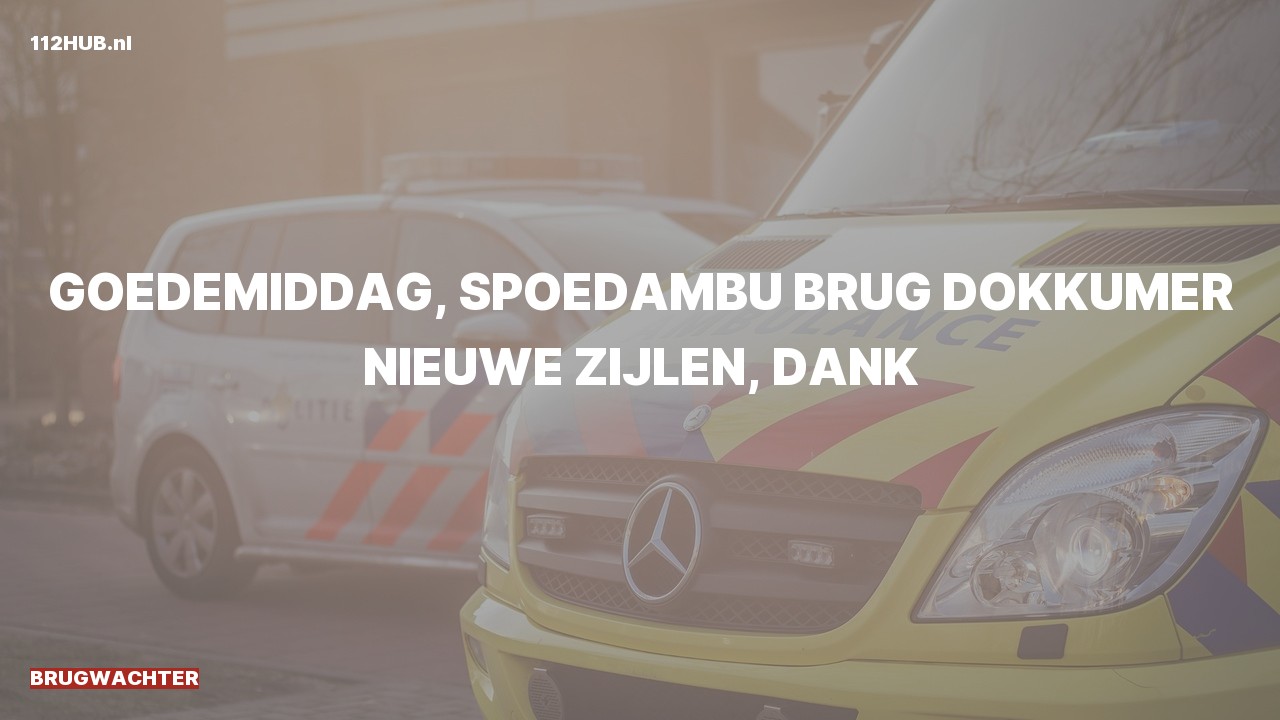 Deelafbeelding voor Brugwachter spoed ambulance.