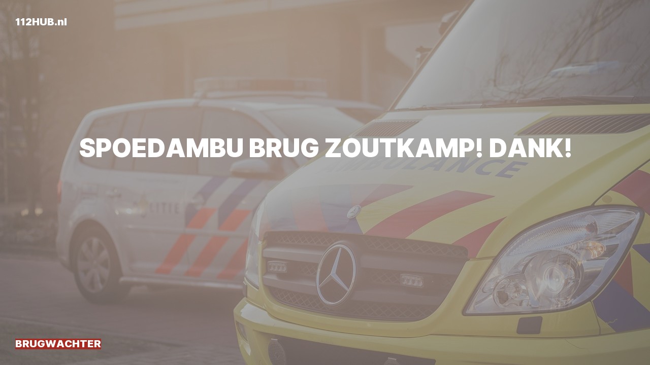 Deelafbeelding voor De brugwachter is uitgerukt voor een spoedambulance