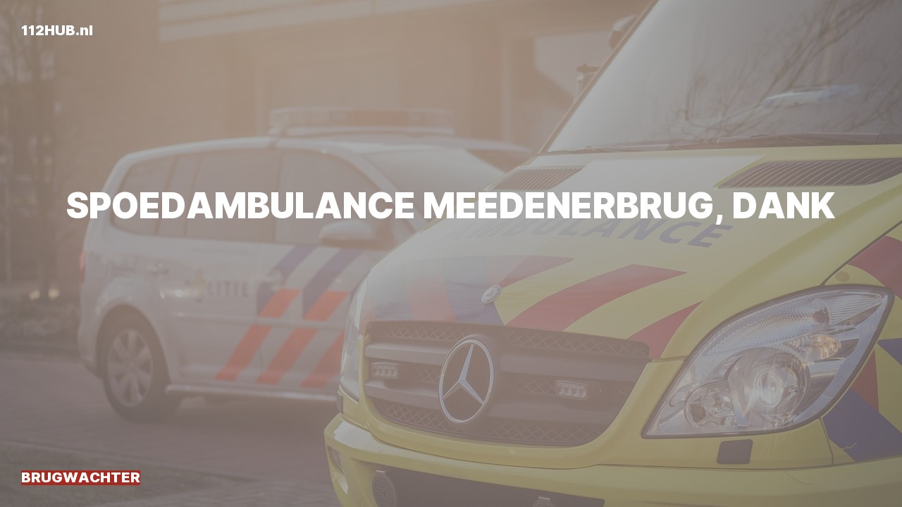 Deelafbeelding voor Brugwachter spoed ambulance.