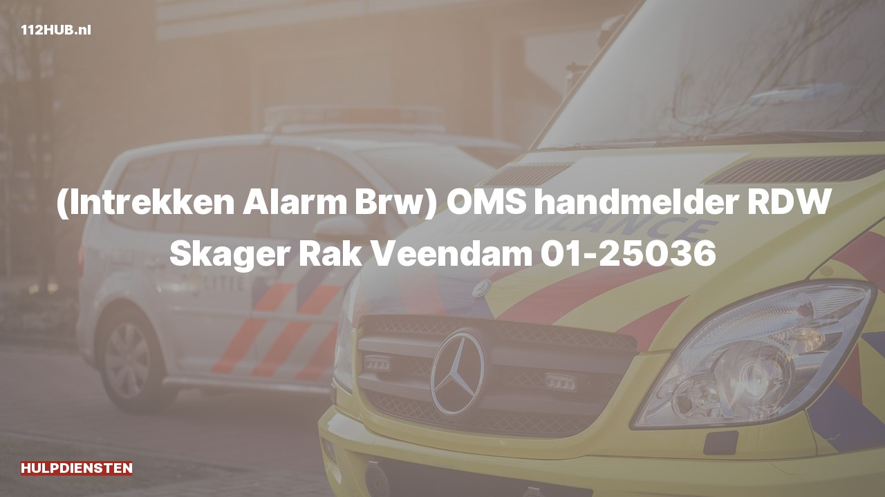 Deelafbeelding voor Hulpdienst trekt alarm in. Was: ( ) OMS handmelder RDW Skager Rak Veendam 01-25036